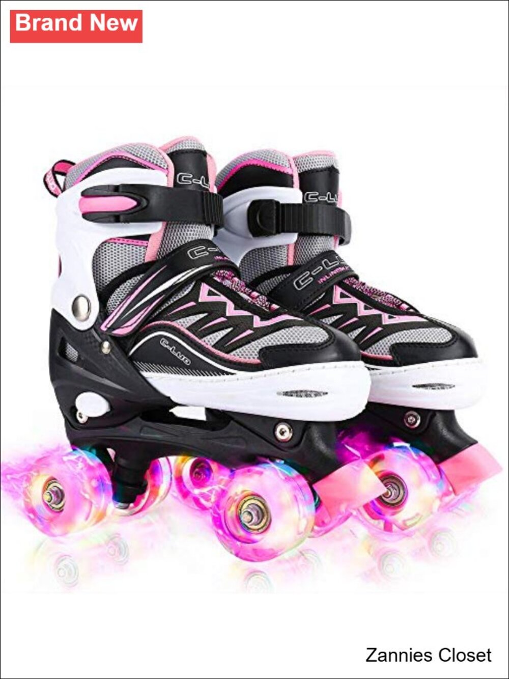 ✨ Adjustable Roller Skates for Girls and Women All 8 Wheels Shine Illuminating